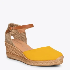 MiMaO ShopOnline ALTEA – Espadrilles à Talon Moyen MOUTARDE 14