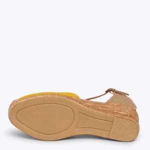 MiMaO ShopOnline ALTEA – Espadrilles à Talon Moyen MOUTARDE 16
