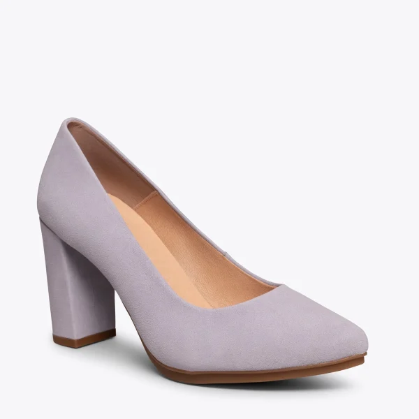 MiMaO ShopOnline URBAN – Chaussures à Talon Haut En Daim GRIS 5