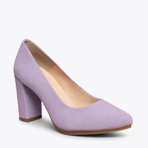 MiMaO ShopOnline URBAN – Chaussures à Talon Haut En Daim LILA 5