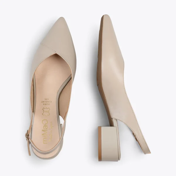 MiMaO ShopOnline HEAVEN – Slingback à Bout Fin TAUPE 3