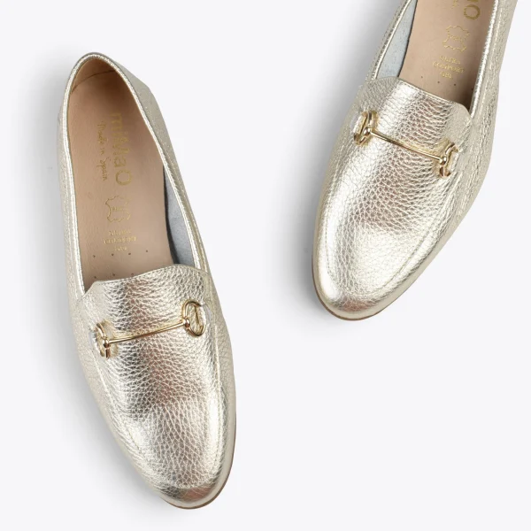 MiMaO ShopOnline STYLE – Mocassins En Cuir Avec Détail Métallique PLATINE 3