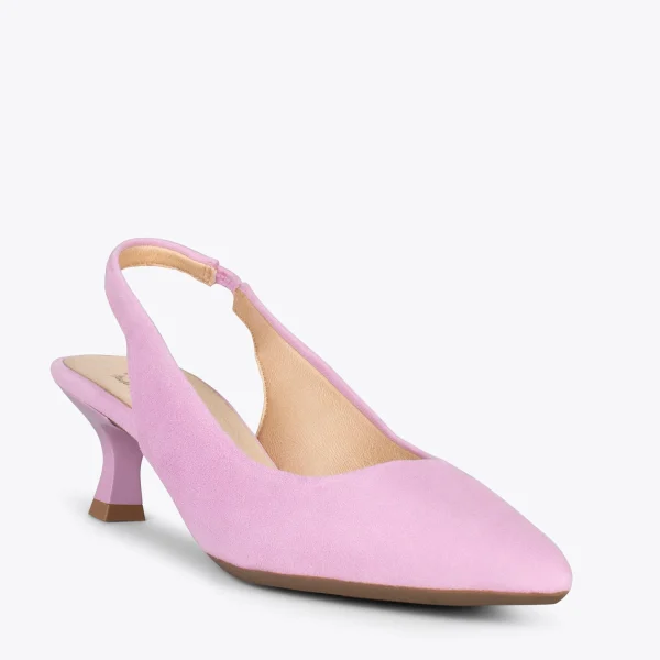MiMaO ShopOnline URBAN KITTEN Talon Ouvert – Chaussures à Talon évasé ROSE 5