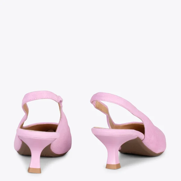 MiMaO ShopOnline URBAN KITTEN Talon Ouvert – Chaussures à Talon évasé ROSE 4