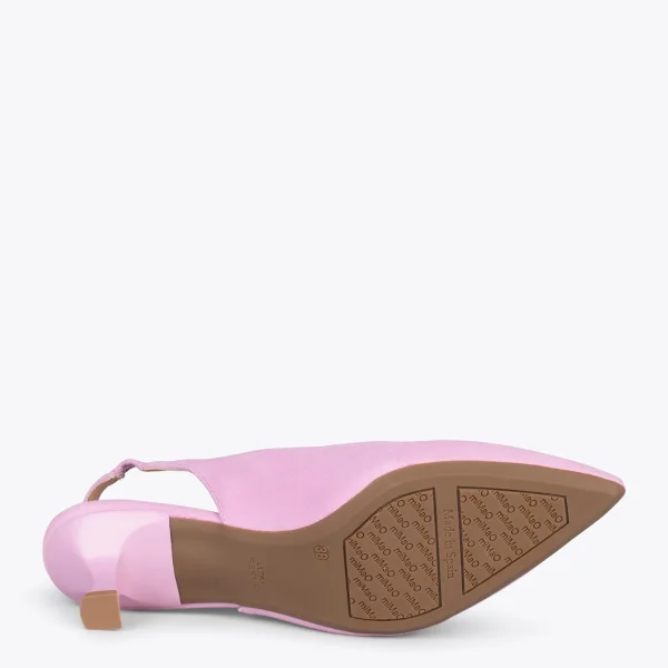 MiMaO ShopOnline URBAN KITTEN Talon Ouvert – Chaussures à Talon évasé ROSE 6