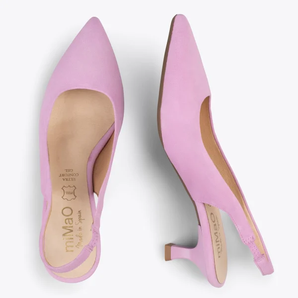MiMaO ShopOnline URBAN KITTEN Talon Ouvert – Chaussures à Talon évasé ROSE 3