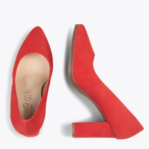 MiMaO ShopOnline URBAN – Chaussures à Talon Haut En Daim ROUGE ESCARLATE 11