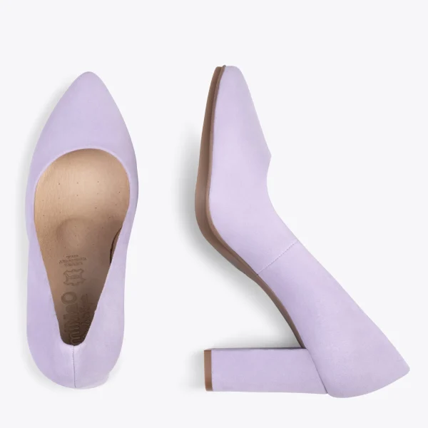 MiMaO ShopOnline URBAN – Chaussures à Talon Haut En Daim LILA 3