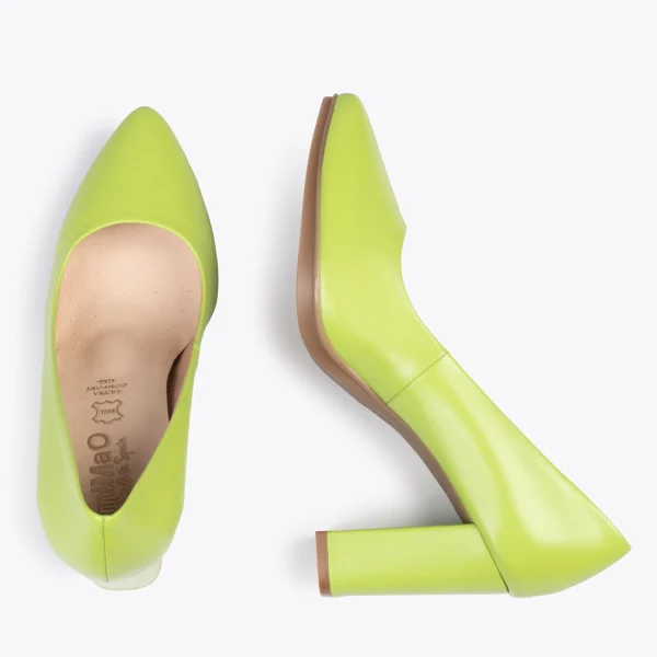 MiMaO ShopOnline URBAN SOIRÉE – Chaussures à Talon Haut En Cuir Nappa VERT PISTACHE 3