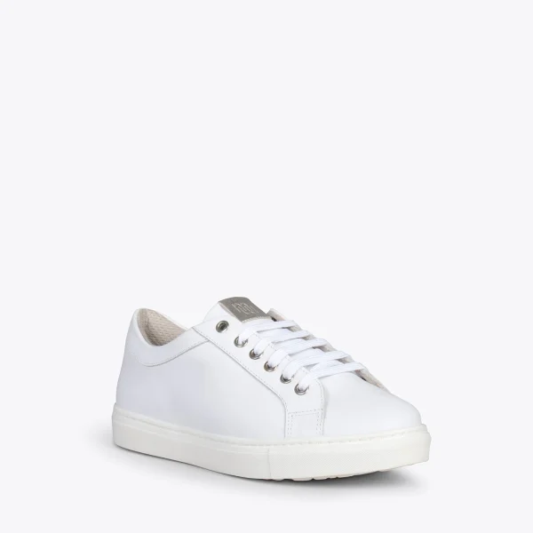 MiMaO ShopOnline SNEAKER – Baskets Casual Pour Femme BLANC-ARGENTÉ 5