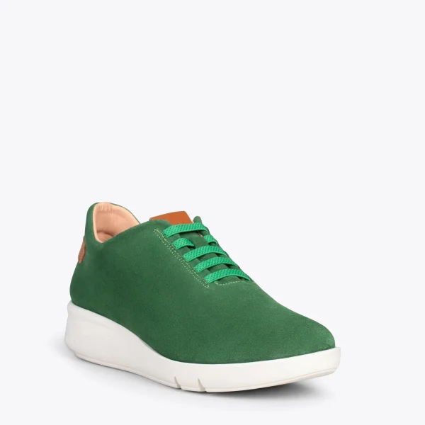 MiMaO ShopOnline FLY – Chaussures Décontractées à Talon Compensé VERT 5