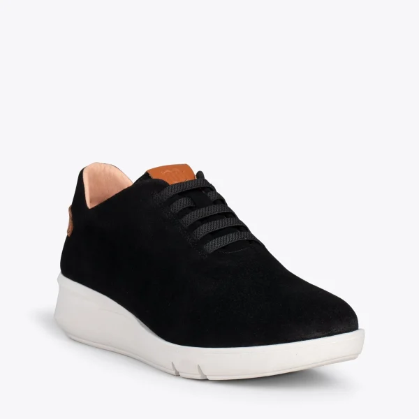 MiMaO ShopOnline FLY – Chaussures Décontractées à Talon Compensé NOIR 5