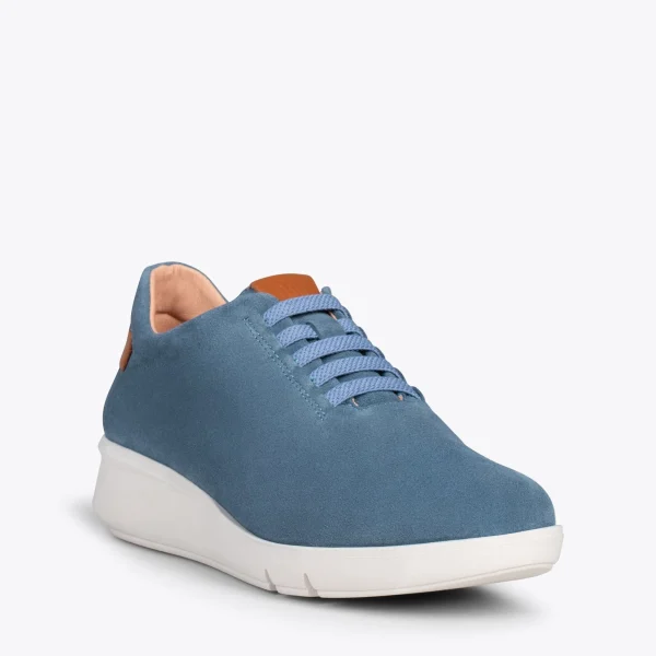 MiMaO ShopOnline FLY – Chaussures Décontractées à Talon Compensé JEANS 5