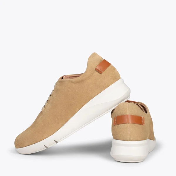 MiMaO ShopOnline FLY – Chaussures Décontractées à Talon Compensé BEIGE 4