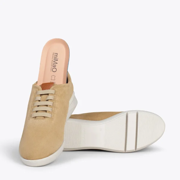 MiMaO ShopOnline FLY – Chaussures Décontractées à Talon Compensé BEIGE 6