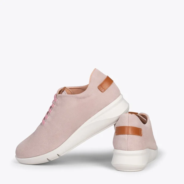 MiMaO ShopOnline FLY – Chaussures Décontractées à Talon Compensé NUDE 4