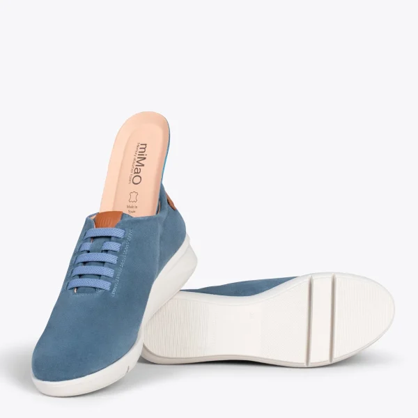 MiMaO ShopOnline FLY – Chaussures Décontractées à Talon Compensé JEANS 6