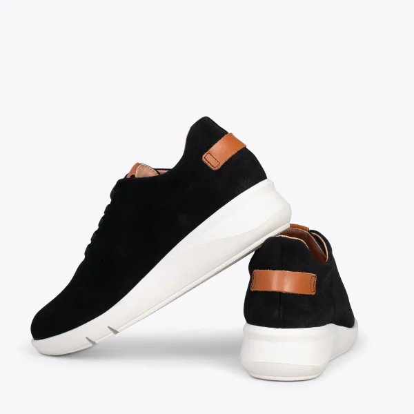 MiMaO ShopOnline FLY – Chaussures Décontractées à Talon Compensé NOIR 4