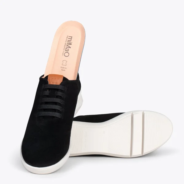 MiMaO ShopOnline FLY – Chaussures Décontractées à Talon Compensé NOIR 6
