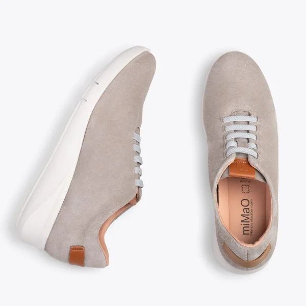 MiMaO ShopOnline FLY – Chaussures Décontractées à Talon Compensé TAUPE 3