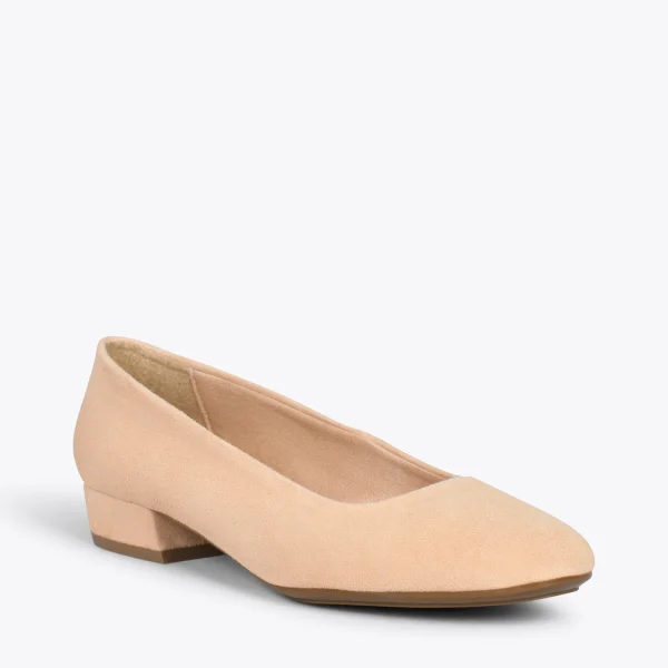 MiMaO ShopOnline URBAN XS – Chaussures à Talon Bas En Cuir Daim SABLE 5