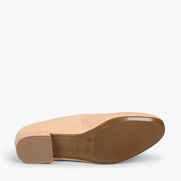 MiMaO ShopOnline URBAN XS – Chaussures à Talon Bas En Cuir Daim SABLE 6