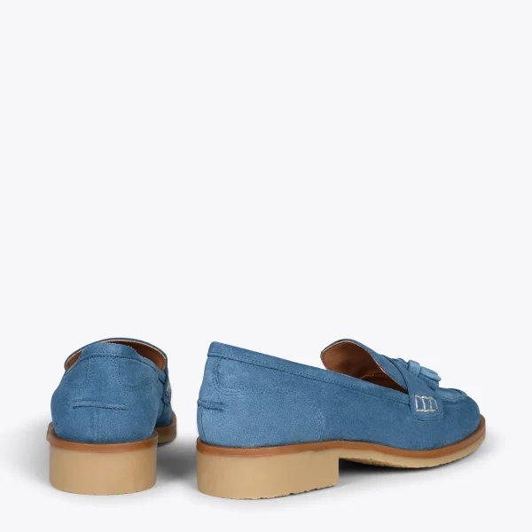 MiMaO ShopOnline CASTELLANO – Mocassins à Glands BLEU 4