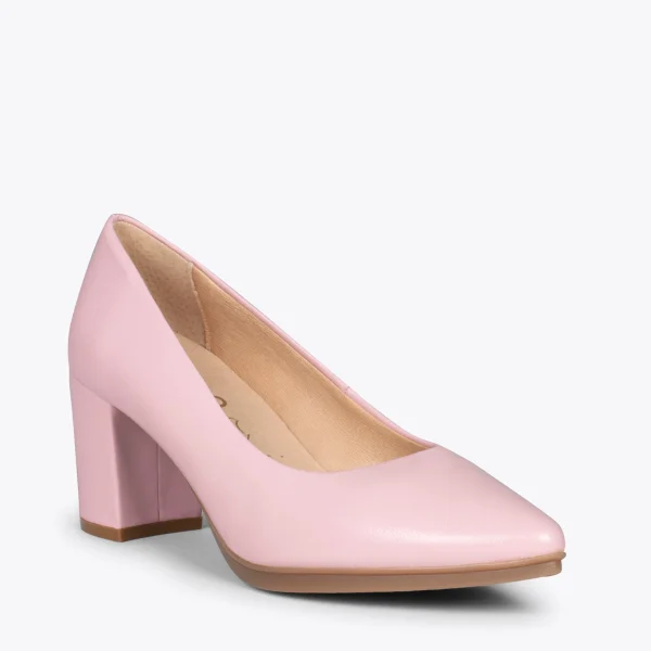 MiMaO ShopOnline URBAN S SOIRÉE – Chaussures à Talon Moyen En Cuir Nappa ROSE 5