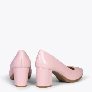 MiMaO ShopOnline URBAN S SOIRÉE – Chaussures à Talon Moyen En Cuir Nappa ROSE 13