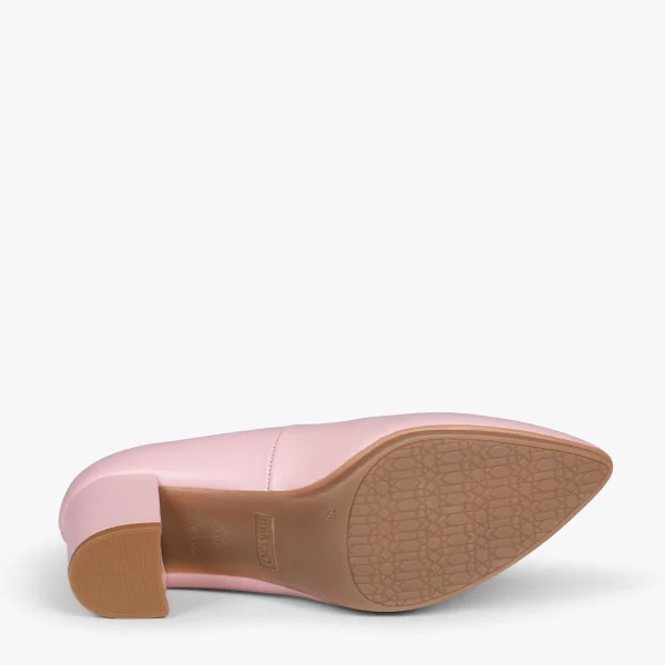 MiMaO ShopOnline URBAN S SOIRÉE – Chaussures à Talon Moyen En Cuir Nappa ROSE 6
