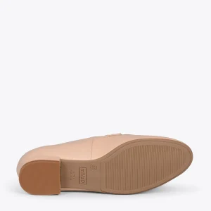 MiMaO ShopOnline CHAIN – Mocassins En Cuir Pour Femme NUDE 17