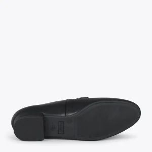 MiMaO ShopOnline CHAIN – Mocassins En Cuir Pour Femme NOIR 17