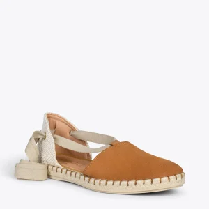 MiMaO ShopOnline ALGARVE – Espadrilles Plates Pour Femme CAMEL 15