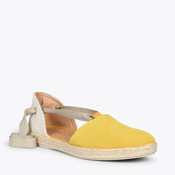 MiMaO ShopOnline ALGARVE – Espadrilles Plates Pour Femme JAUNE 5
