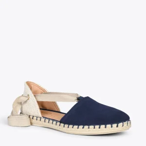 MiMaO ShopOnline ALGARVE – Espadrilles Plates Pour Femme BLEU MARINE 15