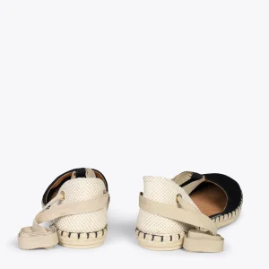 MiMaO ShopOnline ALGARVE – Espadrilles Plates Pour Femme NOIR 13