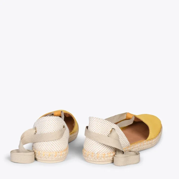 MiMaO ShopOnline ALGARVE – Espadrilles Plates Pour Femme JAUNE 4