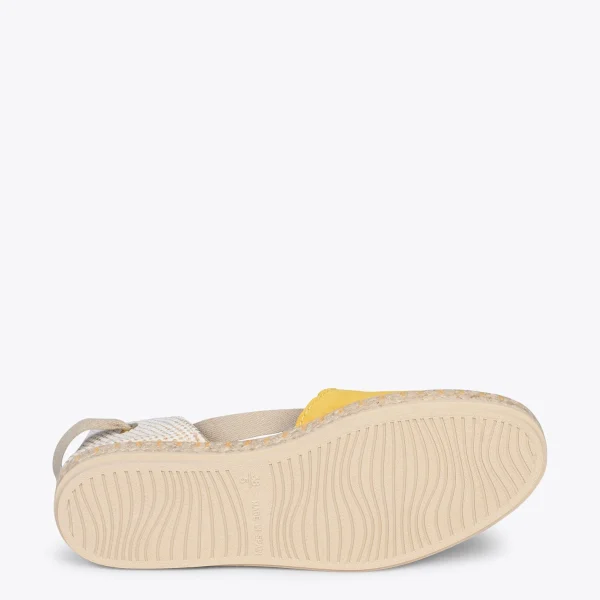MiMaO ShopOnline ALGARVE – Espadrilles Plates Pour Femme JAUNE 6