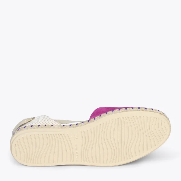 MiMaO ShopOnline ALGARVE – Espadrilles Plates Pour Femme POURPRE 6