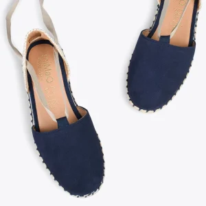 MiMaO ShopOnline ALGARVE – Espadrilles Plates Pour Femme BLEU MARINE 11