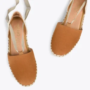 MiMaO ShopOnline ALGARVE – Espadrilles Plates Pour Femme CAMEL 11
