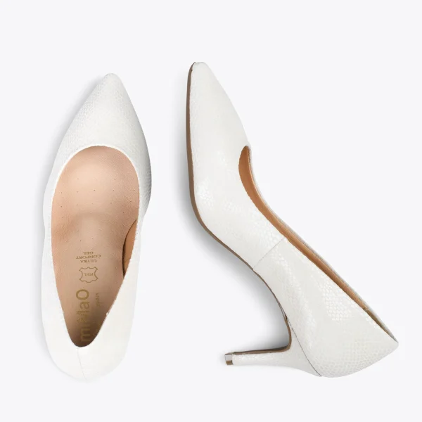 MiMaO ShopOnline STILETTO ROYAL – Chaussures à Talon Aiguille BLANC 3