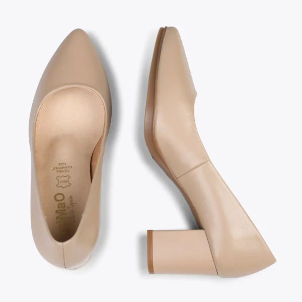 MiMaO ShopOnline URBAN S SOIRÉE – Chaussures à Talon Moyen En Cuir Nappa CAMEL 3