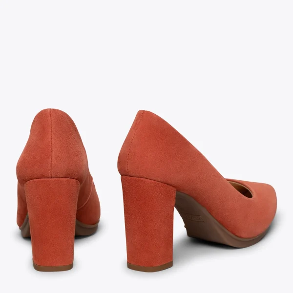 MiMaO ShopOnline URBAN – Chaussures à Talon Haut En Daim TUILE 4