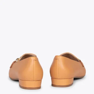 MiMaO ShopOnline CHAIN – Mocassins En Cuir Pour Femme CAMEL 13