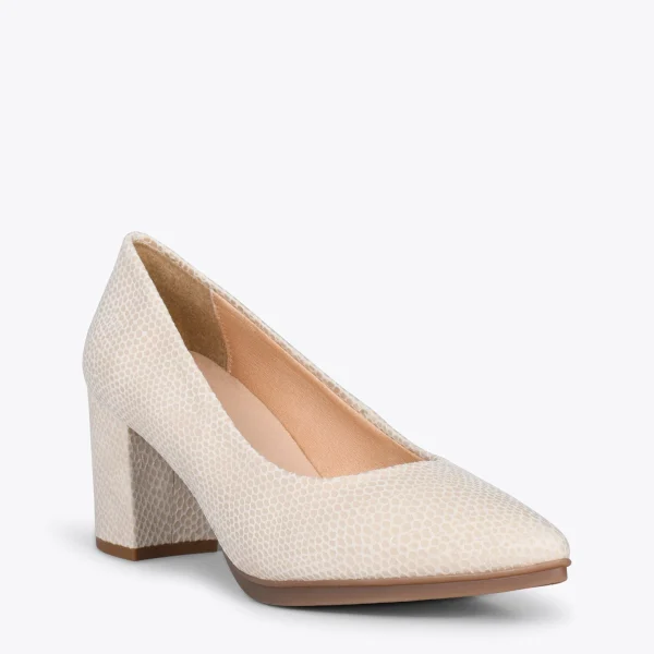 MiMaO ShopOnline URBAN S ROYAL – Chaussures à Talon Moyen BEIGE 5