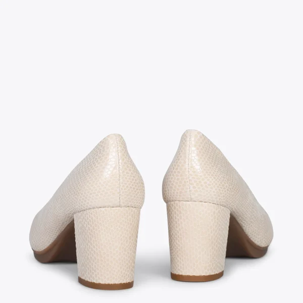 MiMaO ShopOnline URBAN S ROYAL – Chaussures à Talon Moyen BEIGE 4