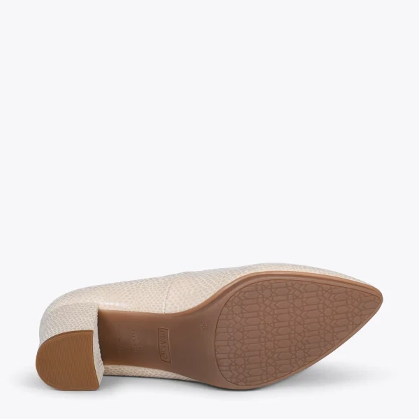 MiMaO ShopOnline URBAN S ROYAL – Chaussures à Talon Moyen BEIGE 6