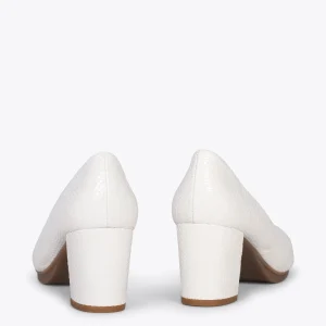 MiMaO ShopOnline URBAN S ROYAL – Chaussures à Talon Moyen BLANC 13