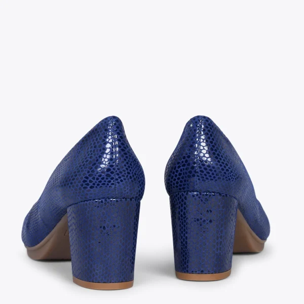 MiMaO ShopOnline URBAN S ROYAL – Chaussures à Talon Moyen BLEU 4